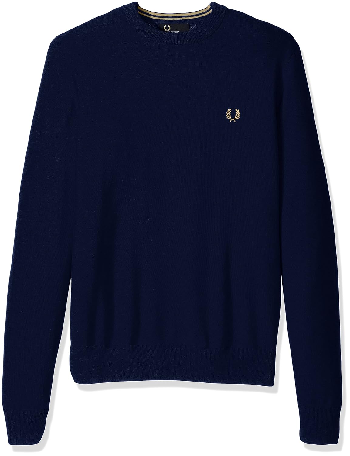 fred perry 男式经典圆领棉质毛衣